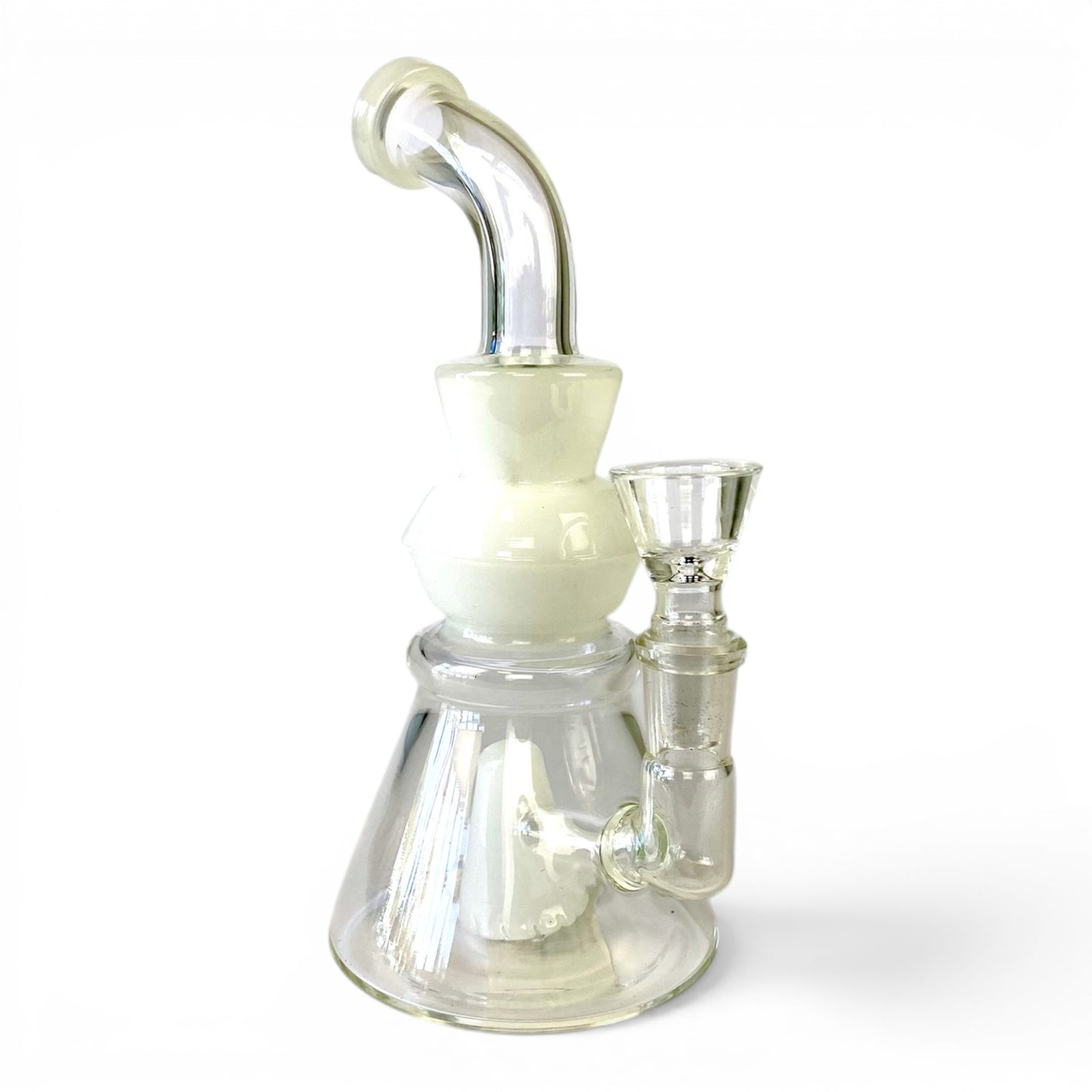 Cone Perc Bong and Dab Rig 19cm White