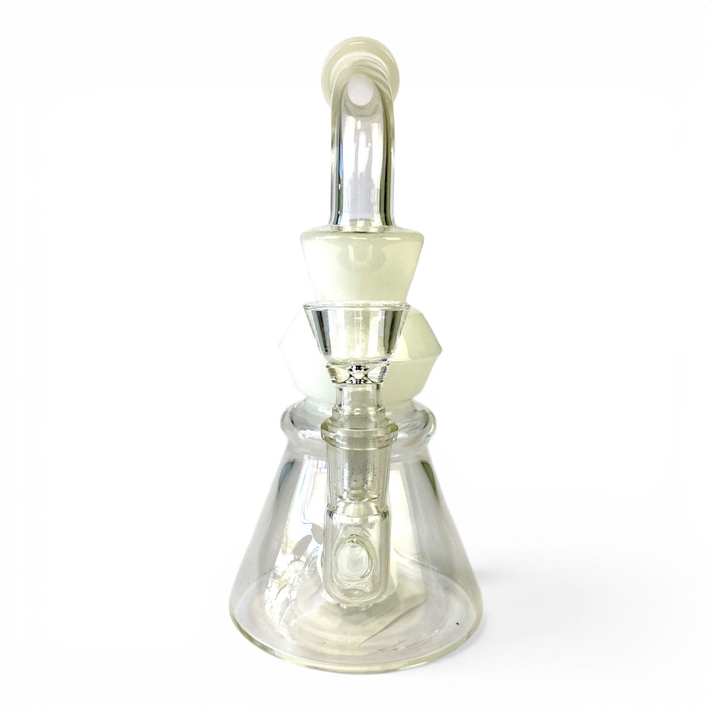 Cone Perc Bong and Dab Rig 19cm White