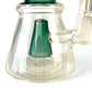 Cone Perc Bong and Dab Rig 19cm Teal