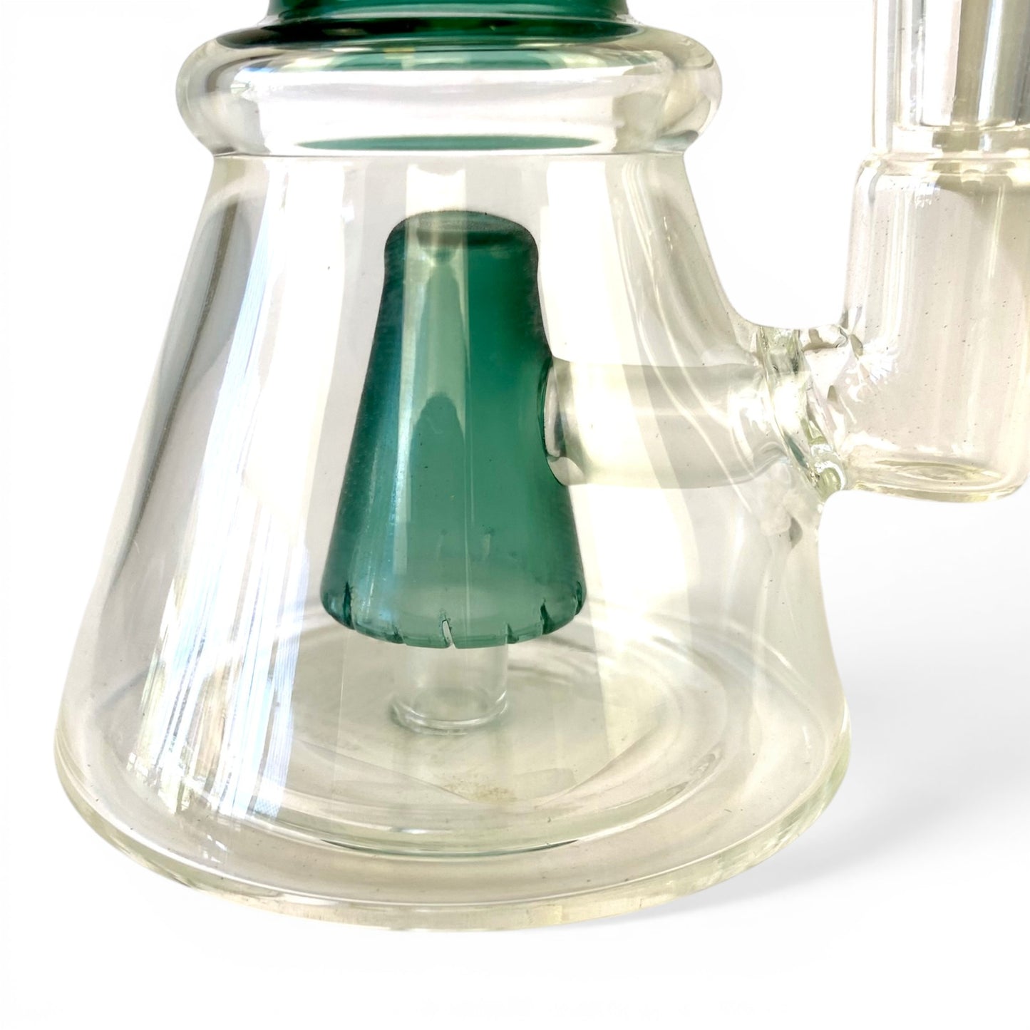 Cone Perc Bong and Dab Rig 19cm Teal