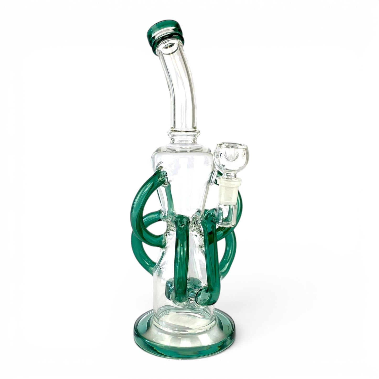 Orbit Drum Recycler Bong 32cm Teal