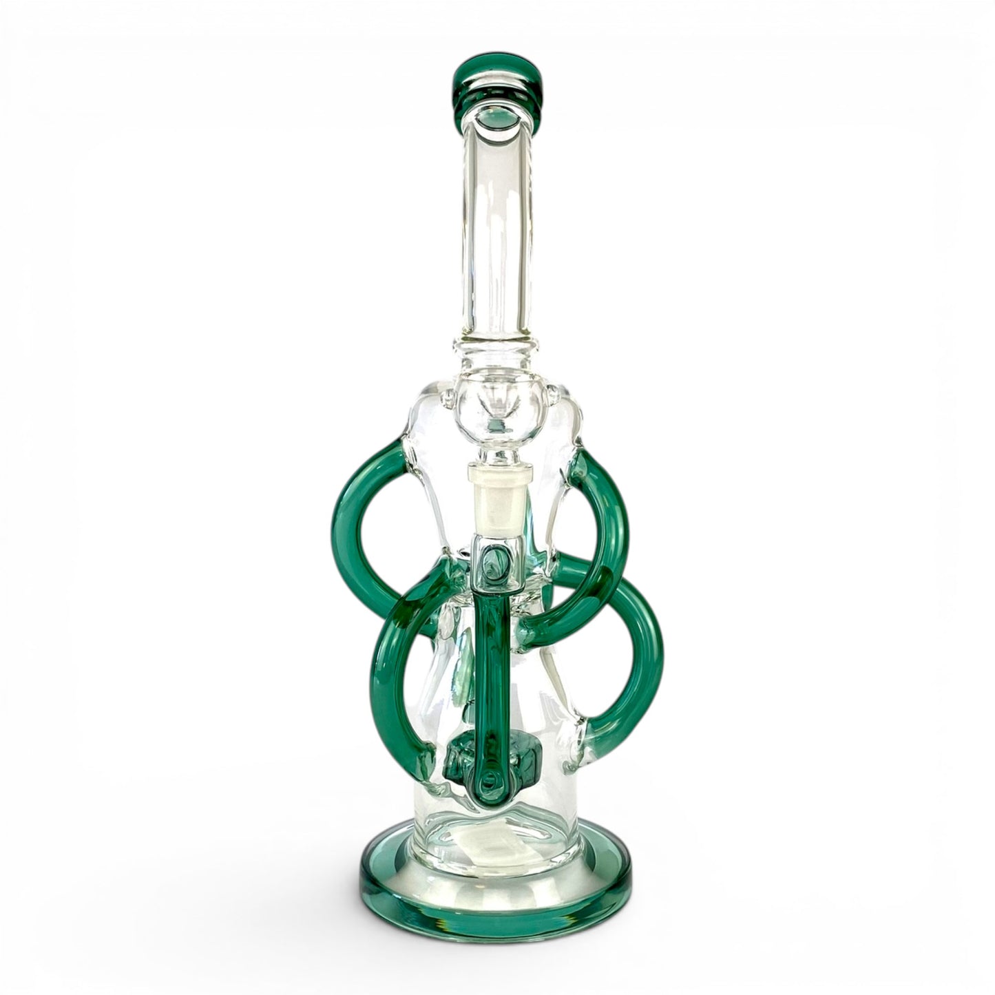 Orbit Drum Recycler Bong 32cm Teal
