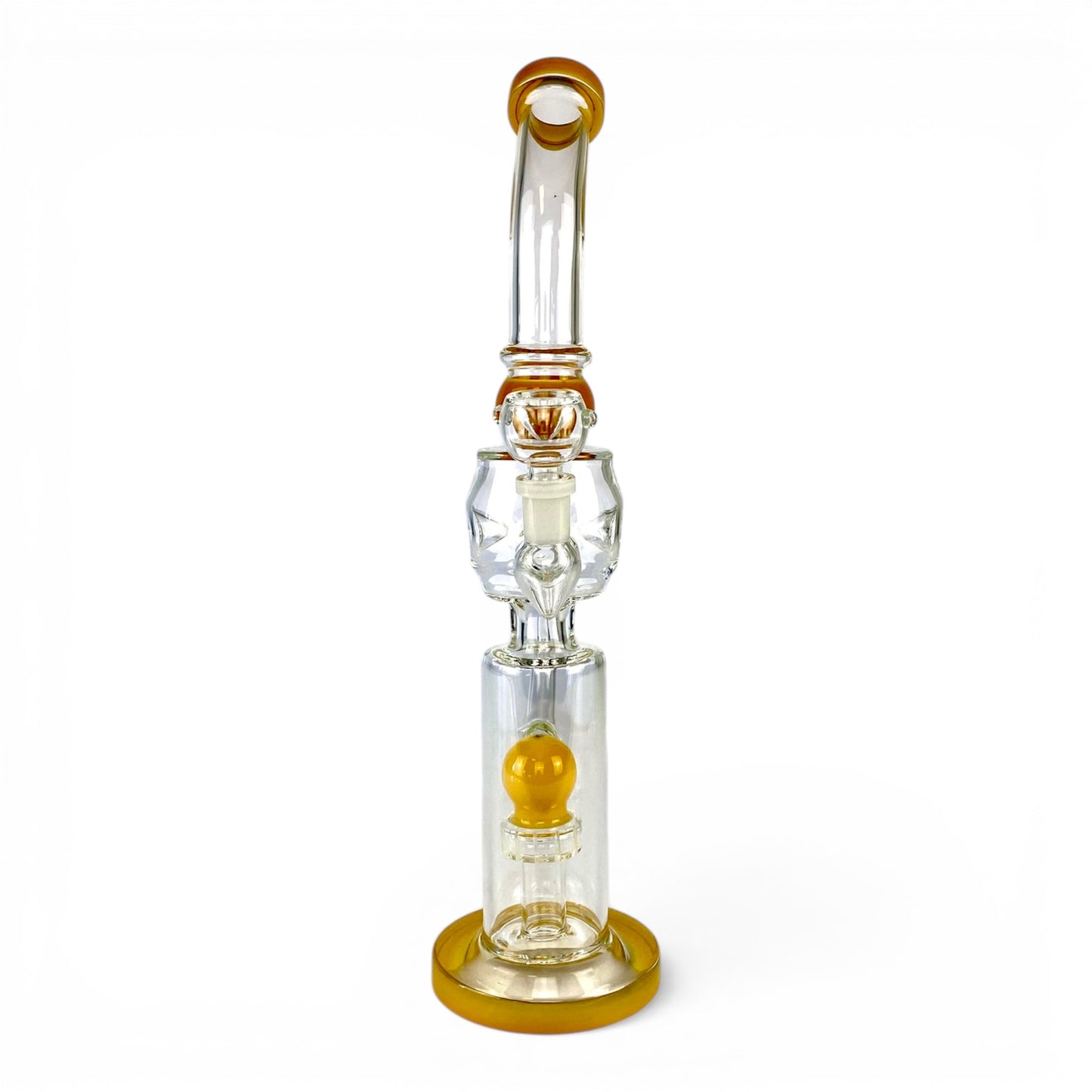 Tea Pot Recycler Bong 36cm Amber