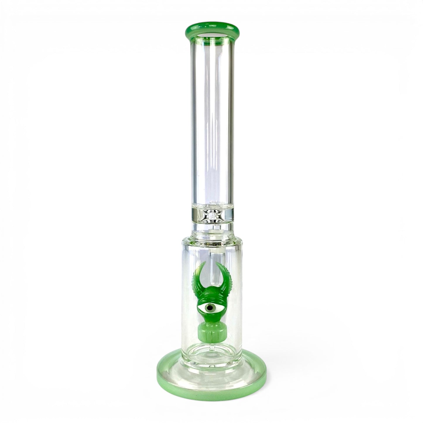 Monster Perc Straight Tube Bong 35cm Green