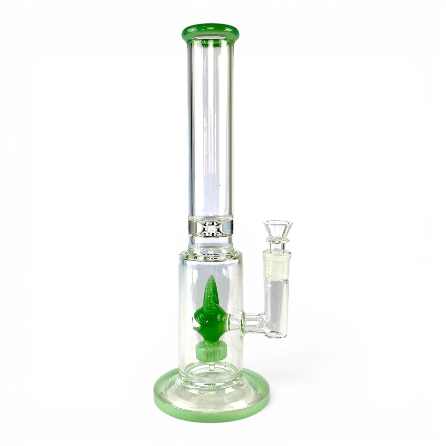 Monster Perc Straight Tube Bong 35cm Green