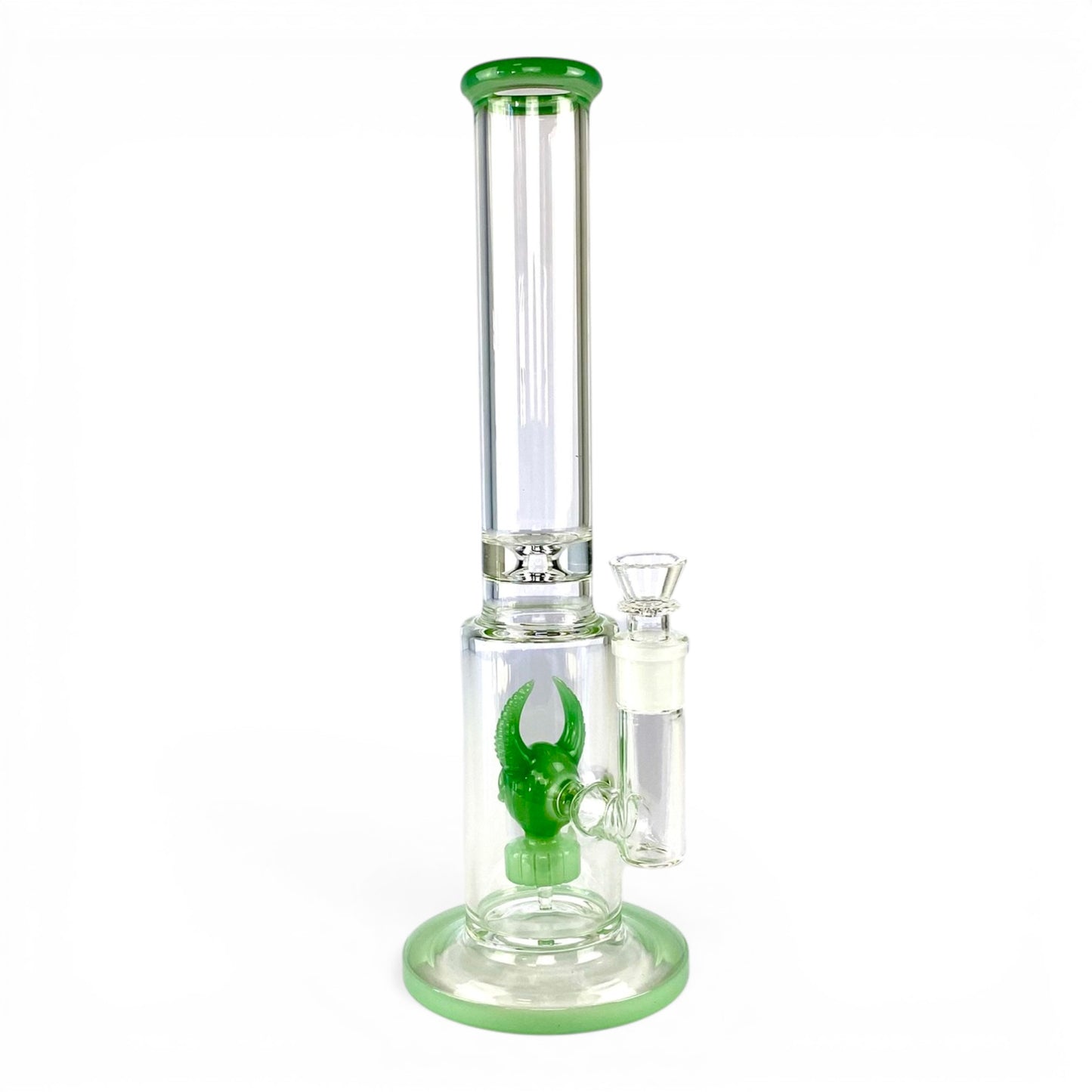 Monster Perc Straight Tube Bong 35cm Green