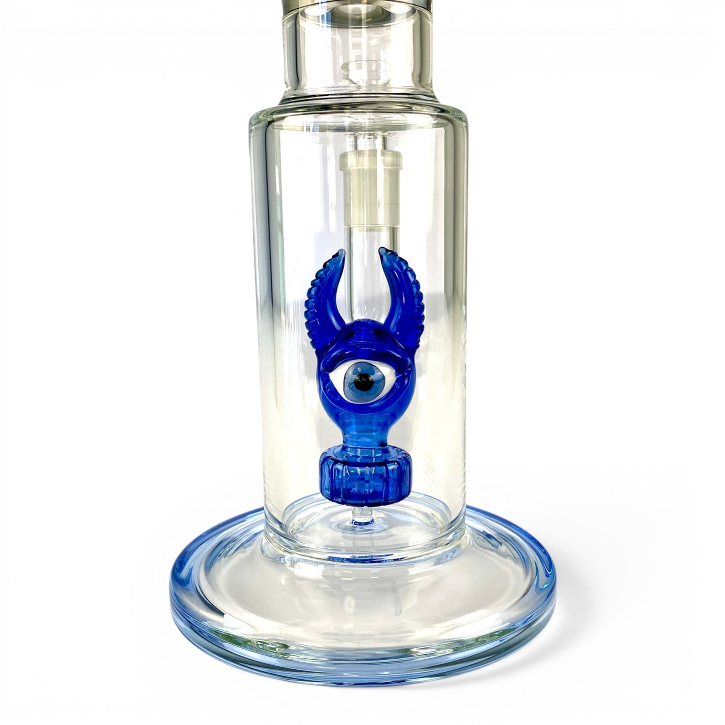 Monster Perc Straight Tube Bong 35cm Blue