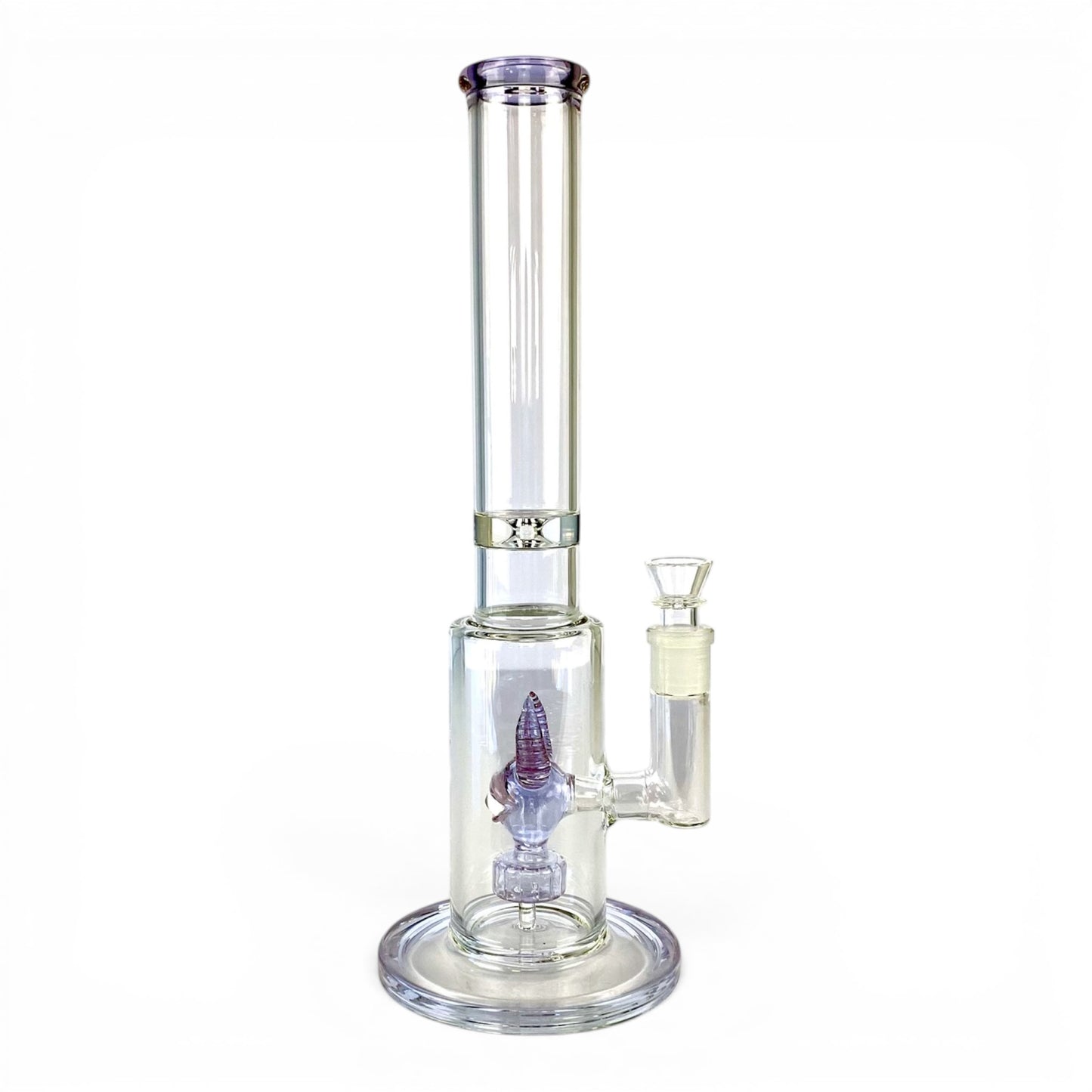 Monster Perc Straight Tube Bong 35cm Purple