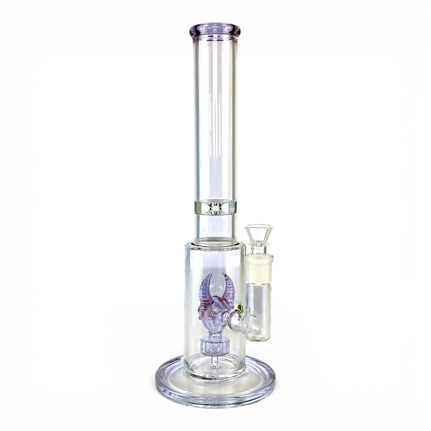 Monster Perc Straight Tube Bong 35cm Purple