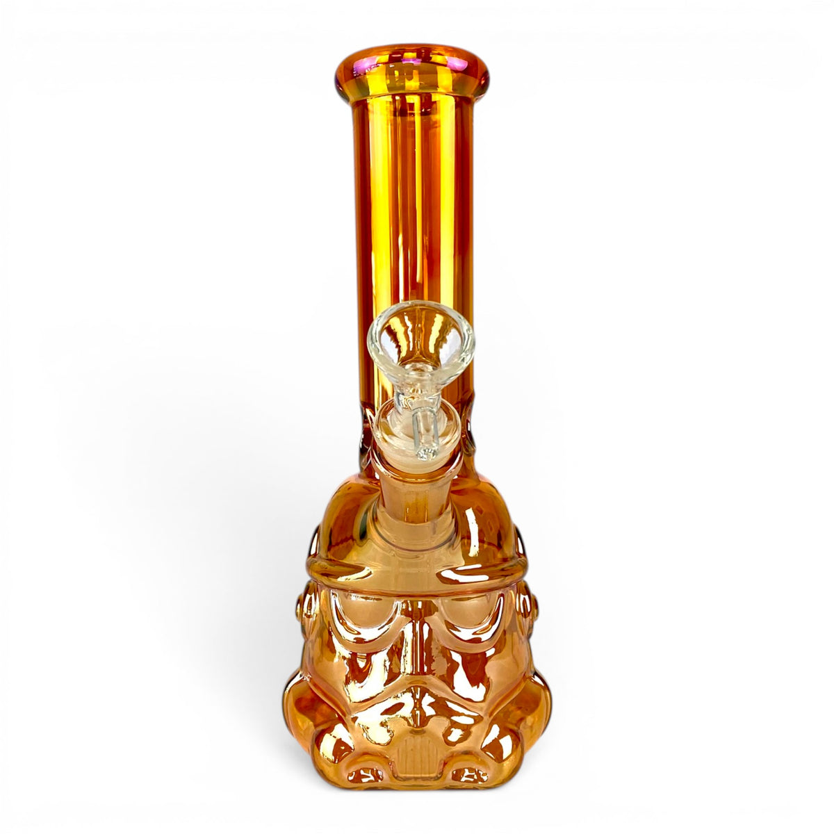 Darth Vader Holo Glass Bong 22cm Amber
