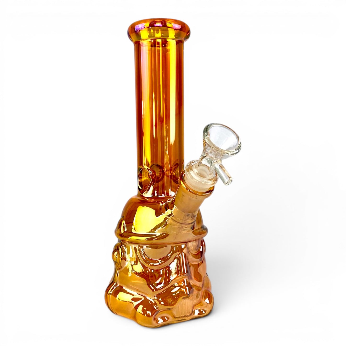 Darth Vader Holo Glass Bong 22cm Amber