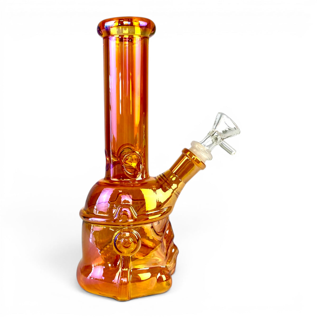 Darth Vader Holo Glass Bong 22cm Amber