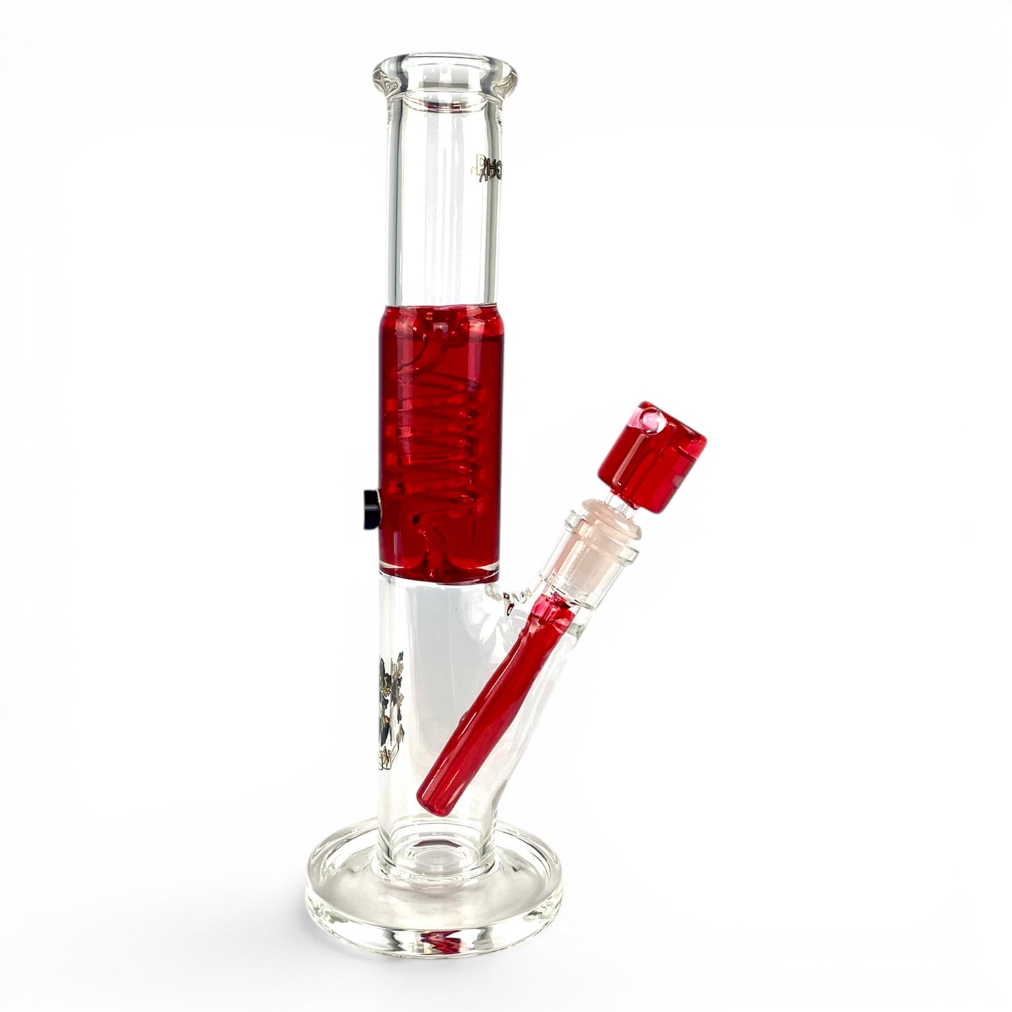 Phoenix Glycerine Coil Straight Shooter Bong Red 30cm