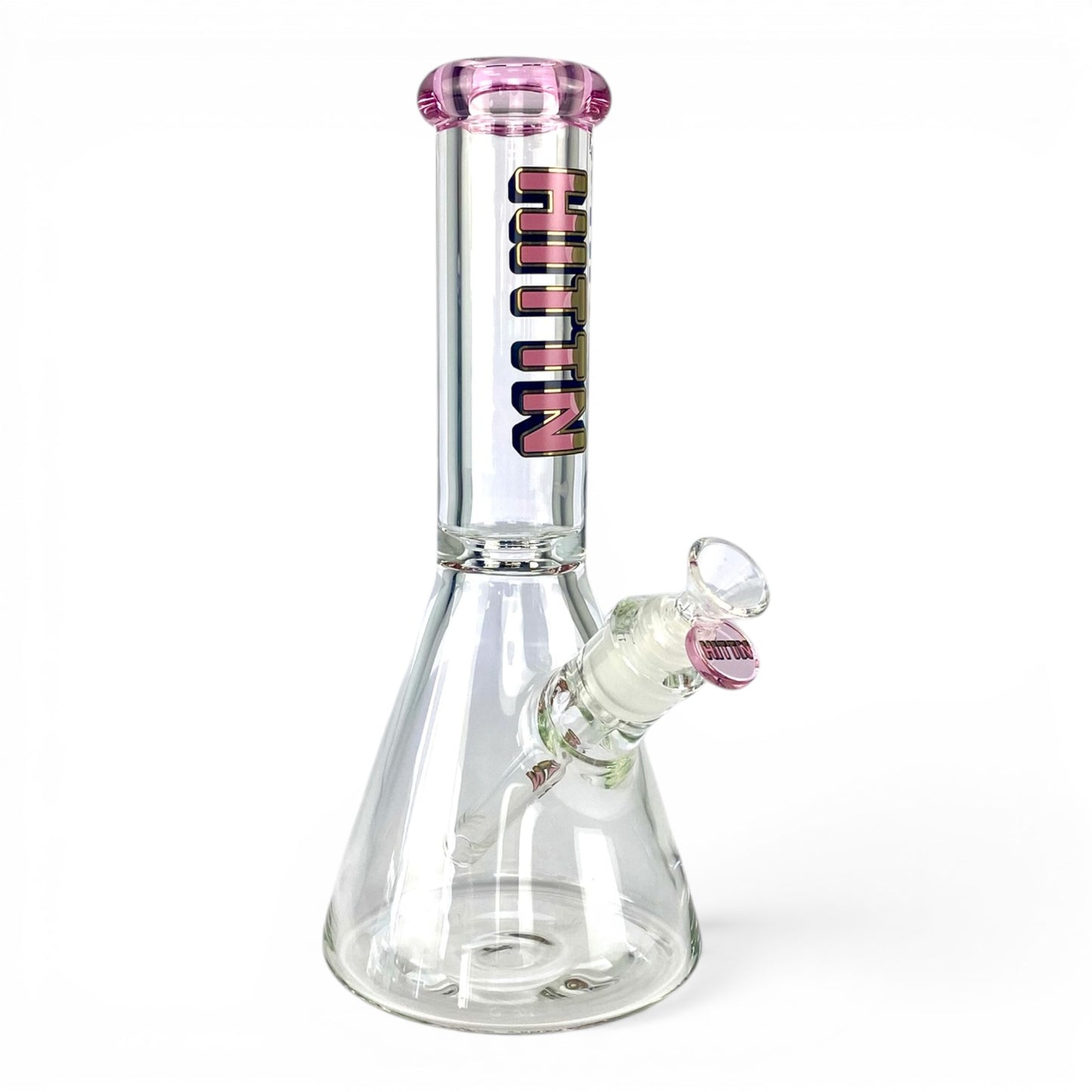 Hittn 9mm Thick Beaker Bong 30cm Pink
