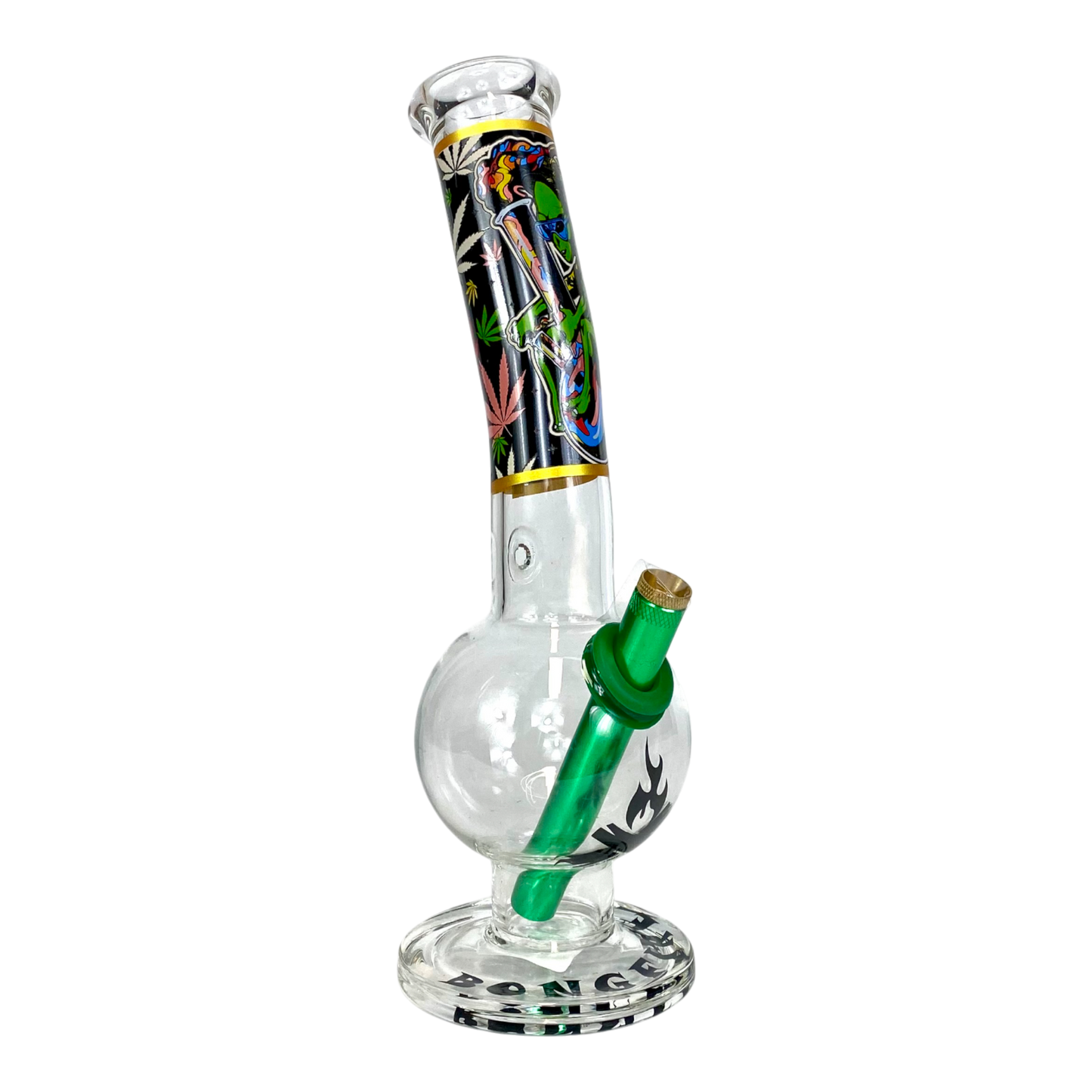 MWP Alien Bongfire Glass Bottom Bonza Bong 28cm