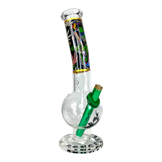 MWP Alien Bongfire Glass Bottom Bonza Bong 28cm