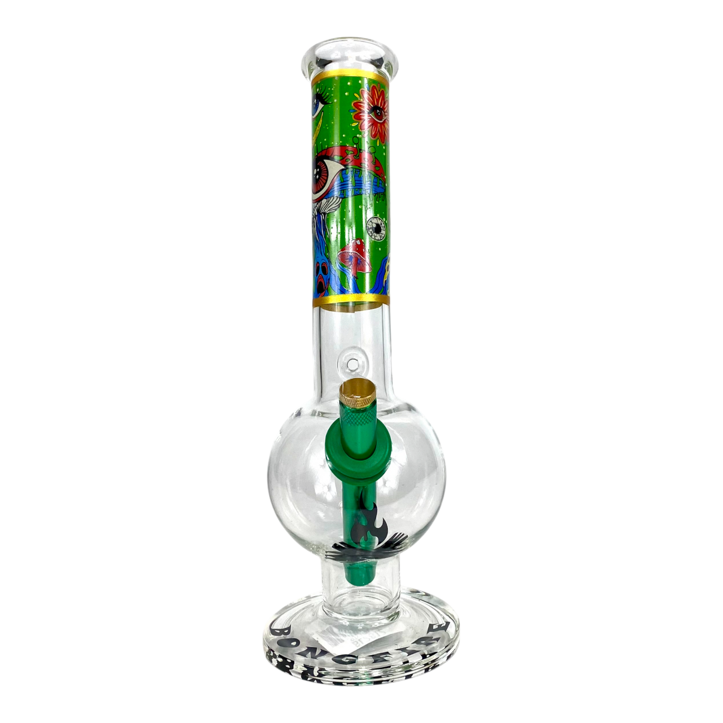 MWP Eye See You Bongfire Glass Bottom Bonza Bong 28cm