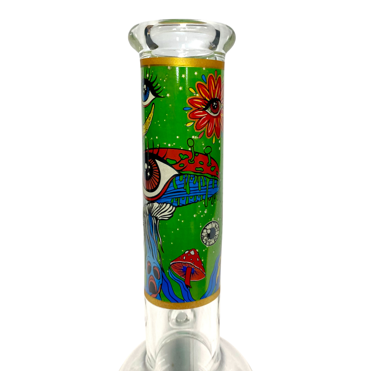 MWP Eye See You Bongfire Glass Bottom Bonza Bong 28cm