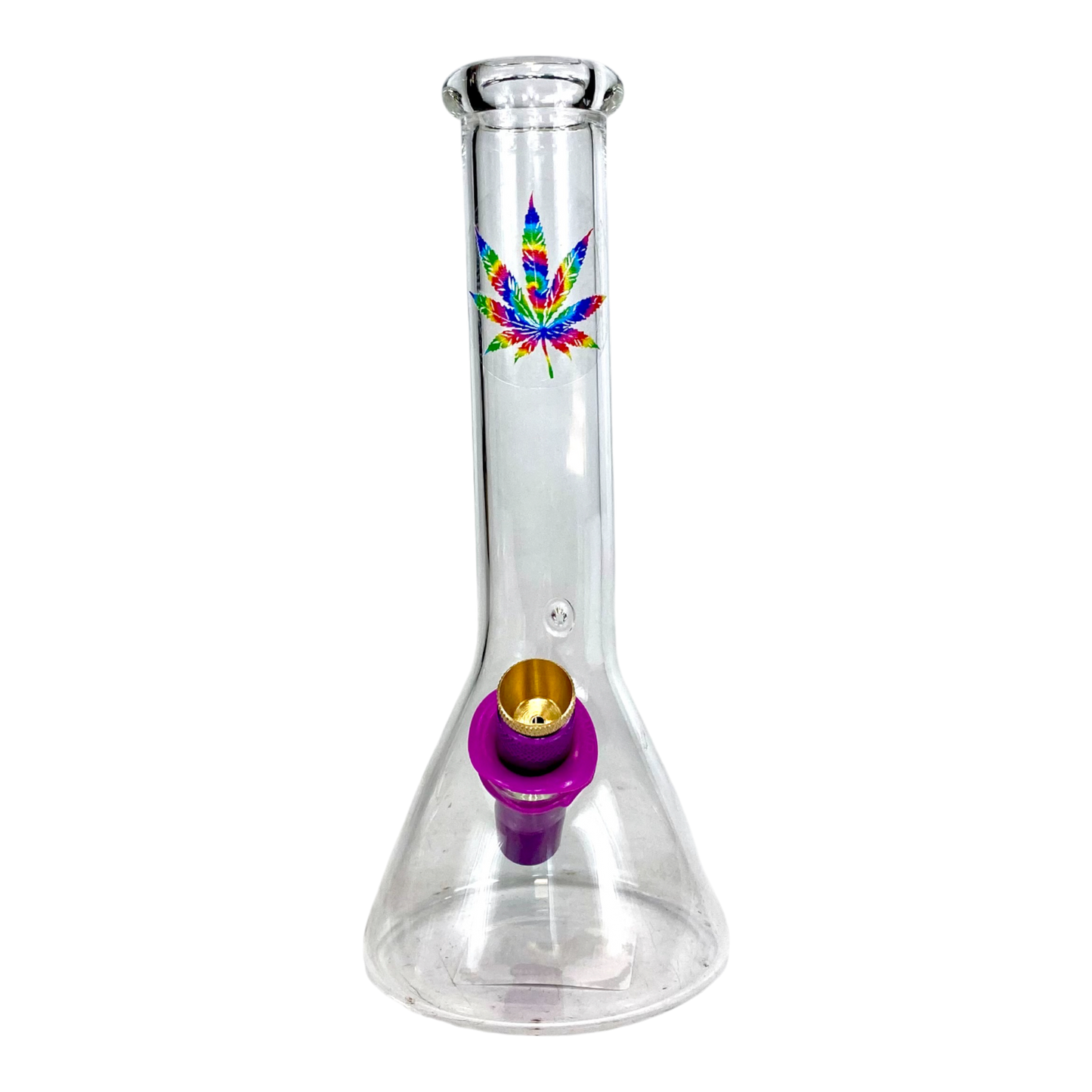MWP Rainbow Leaf Bonza Beaker Bong 20cm