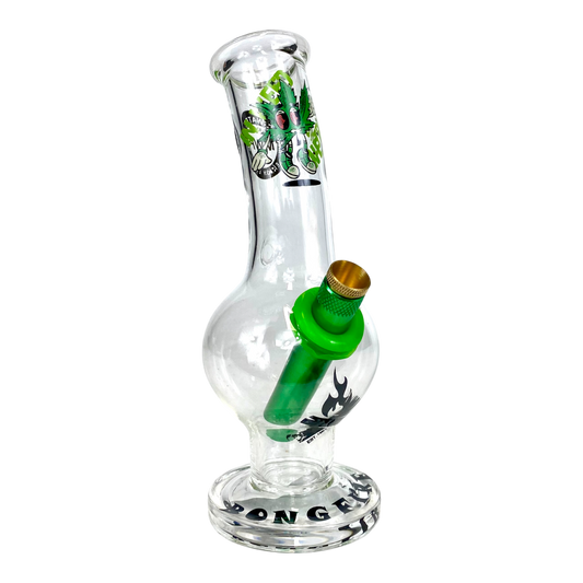 MWP In Weed We Trust Bongfire Glass Bottom Bonza Bong 20cm