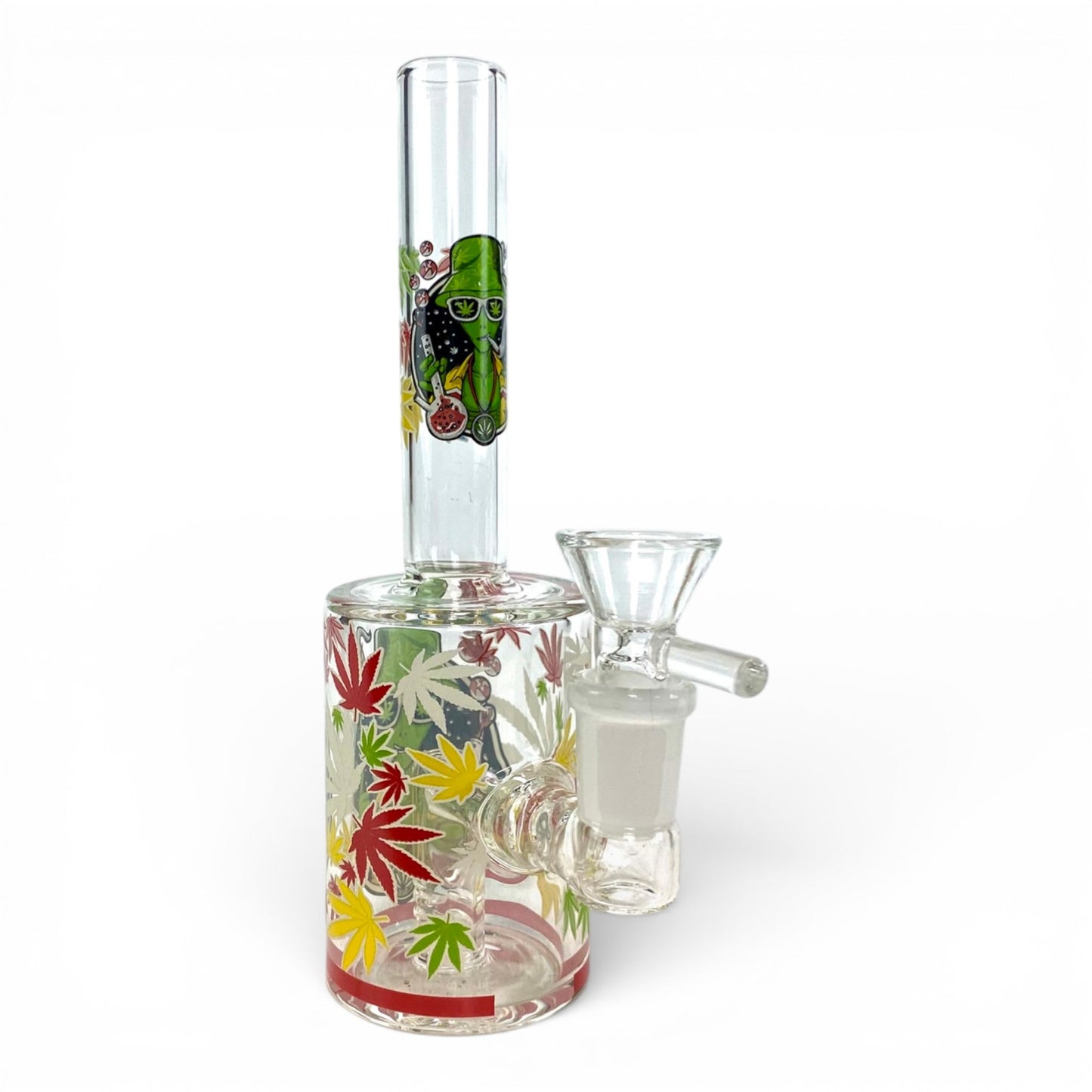 Alien Glow in Dark Mini Barrel Bong 17cm - The Bong Baron