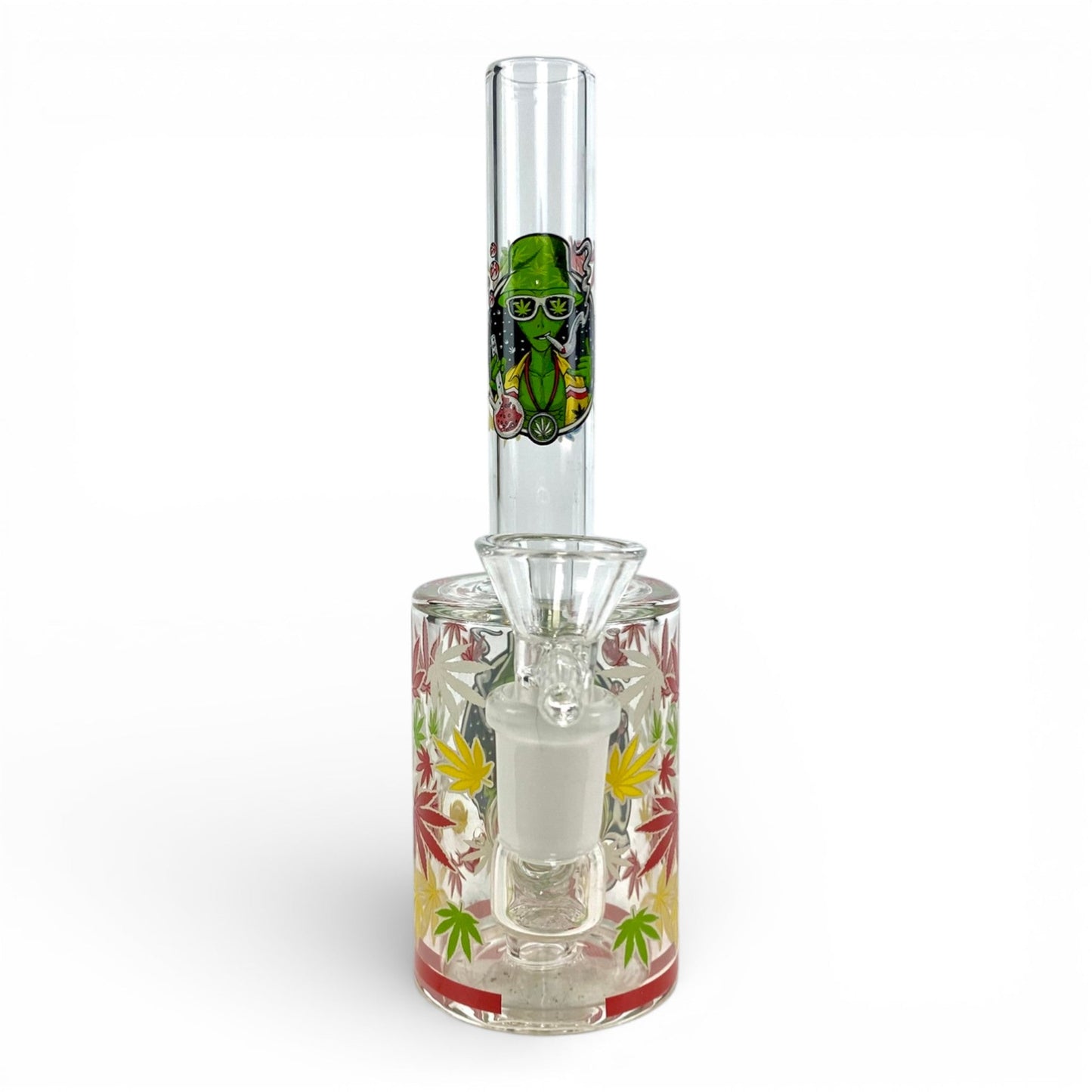 Alien Glow in Dark Mini Barrel Bong 17cm - The Bong Baron