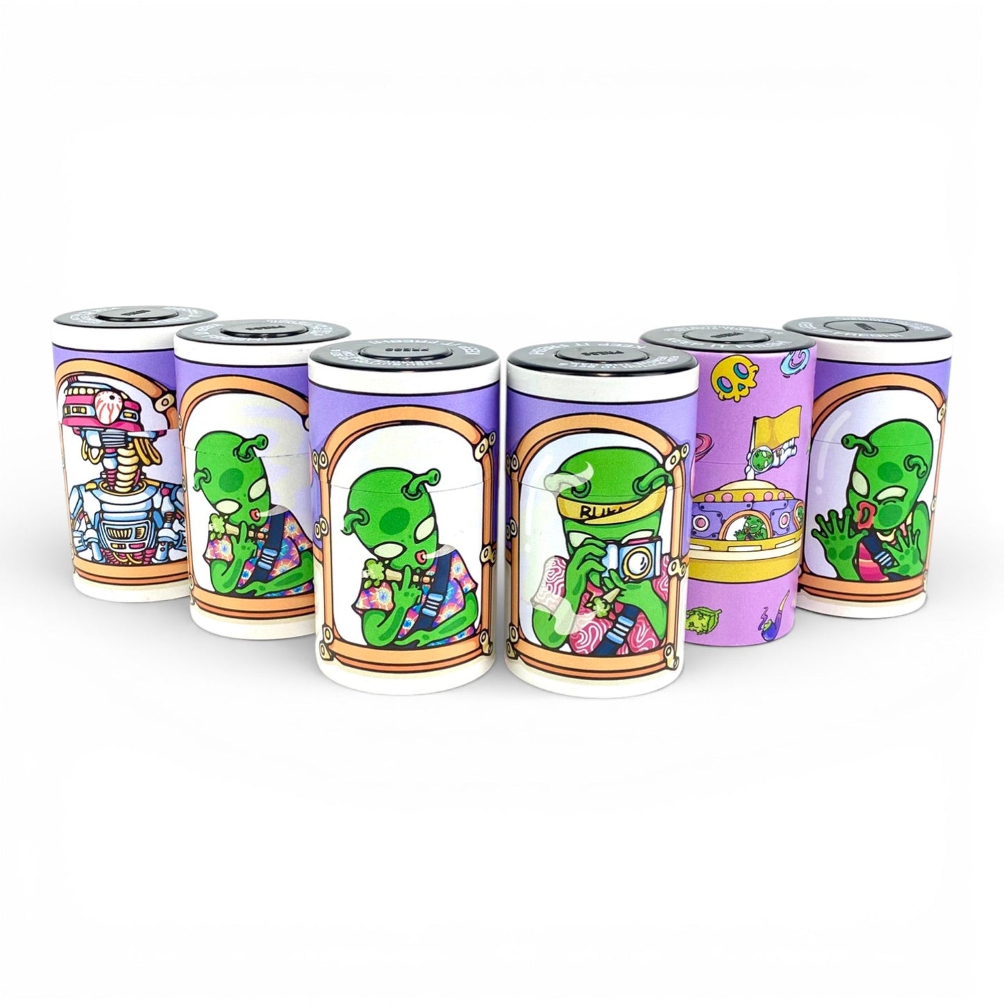 Alien Smell Proof Vacuum Storage Jar 10 x 5cm - The Bong Baron