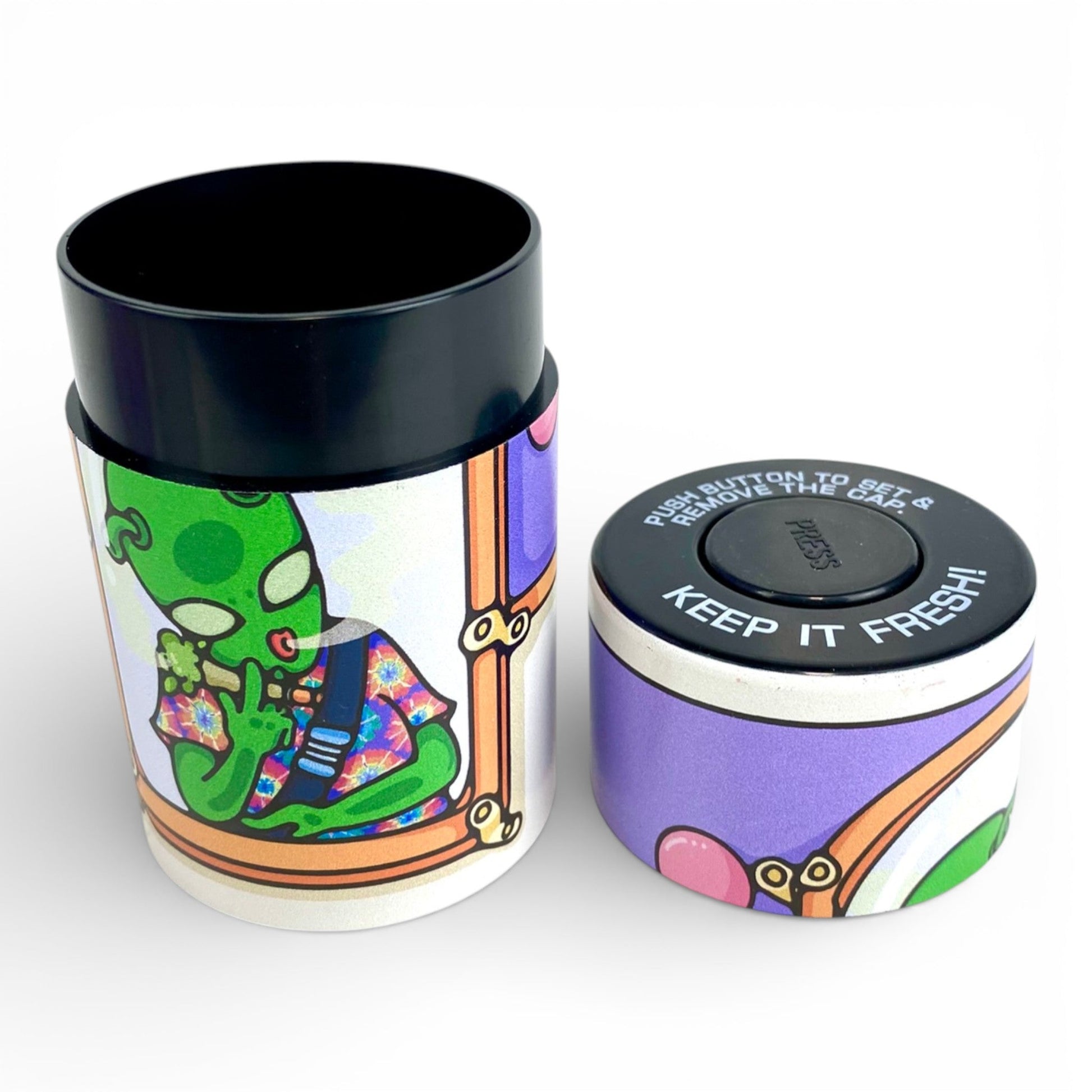 Alien Smell Proof Vacuum Storage Jar 10 x 5cm - The Bong Baron