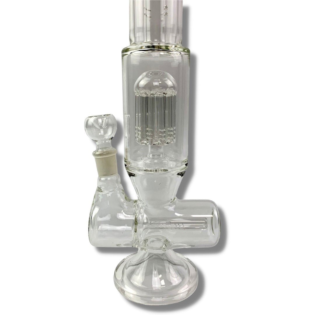 Alpha Glass Bong Dual Percolator 40cm - The Bong Baron
