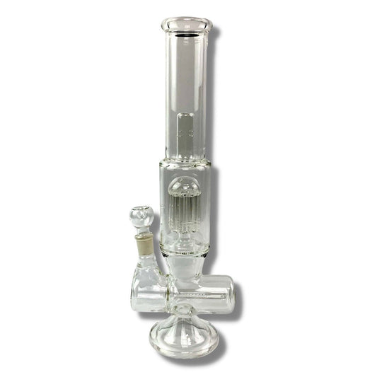 Alpha Glass Bong Dual Percolator 40cm - The Bong Baron