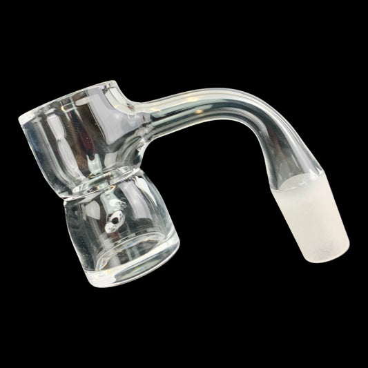 Auto Spinner Bevelled Splash Guard Quartz Banger 14mm - The Bong Baron