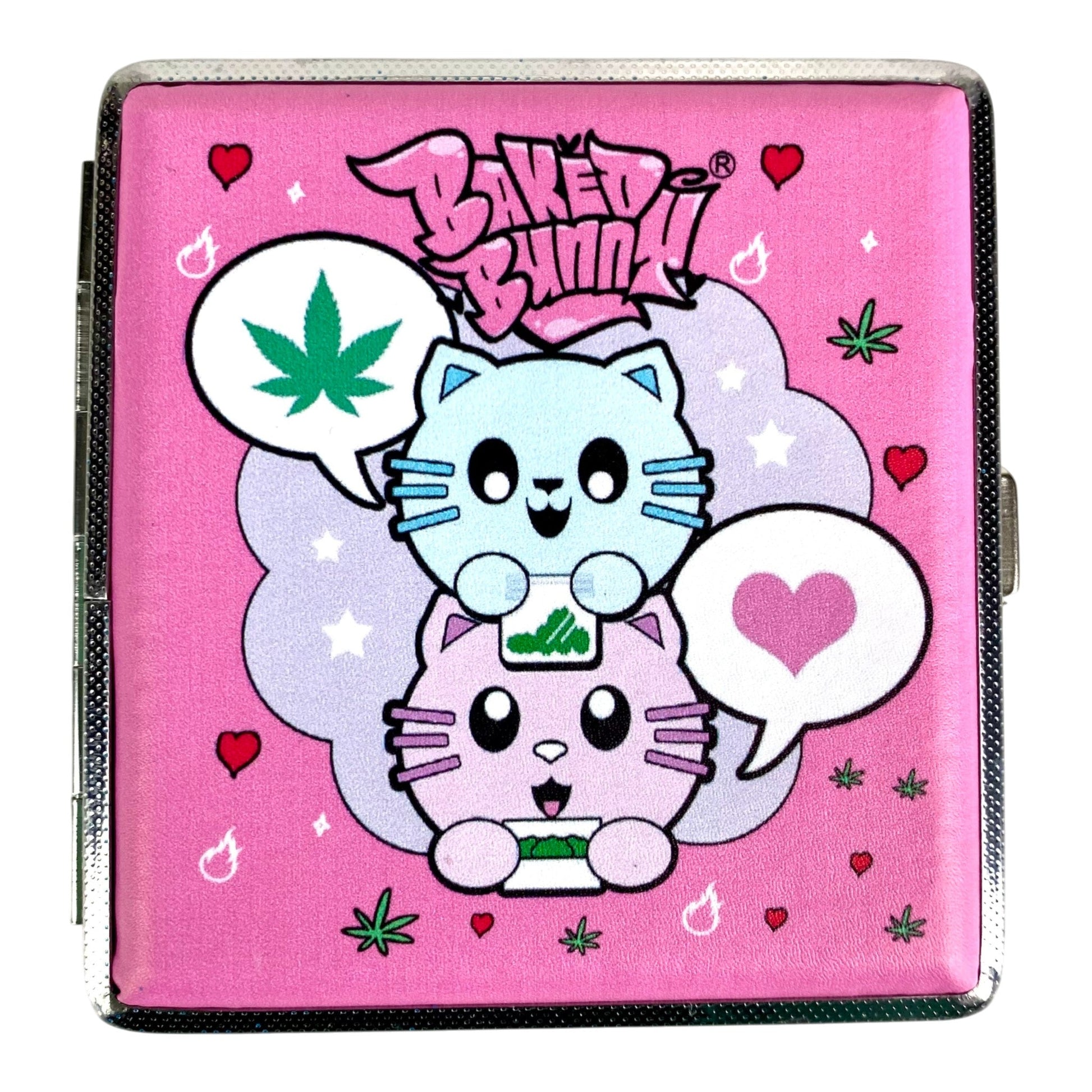 Baked Bunny Pink Joint + Cigarette Tin Assorted Designs. - The Bong Baron