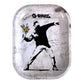Banksy Flower Bomb - G Rollz Rolling Tray 18 x 14cm - The Bong Baron