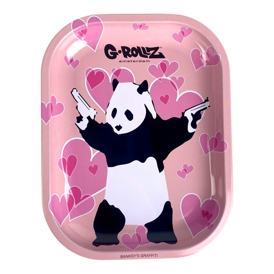 Banksy Gangsta Panda Rolling Tray – G - Rollz Amsterdam 18x14cm - The Bong Baron