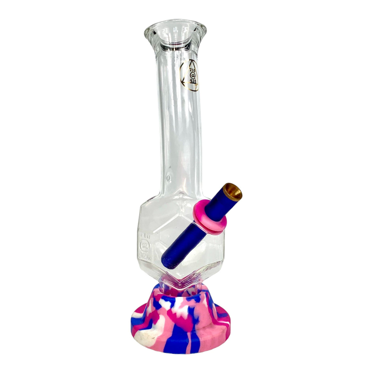 Barbie Honeycomb Glass Bong 25cm - The Bong Baron