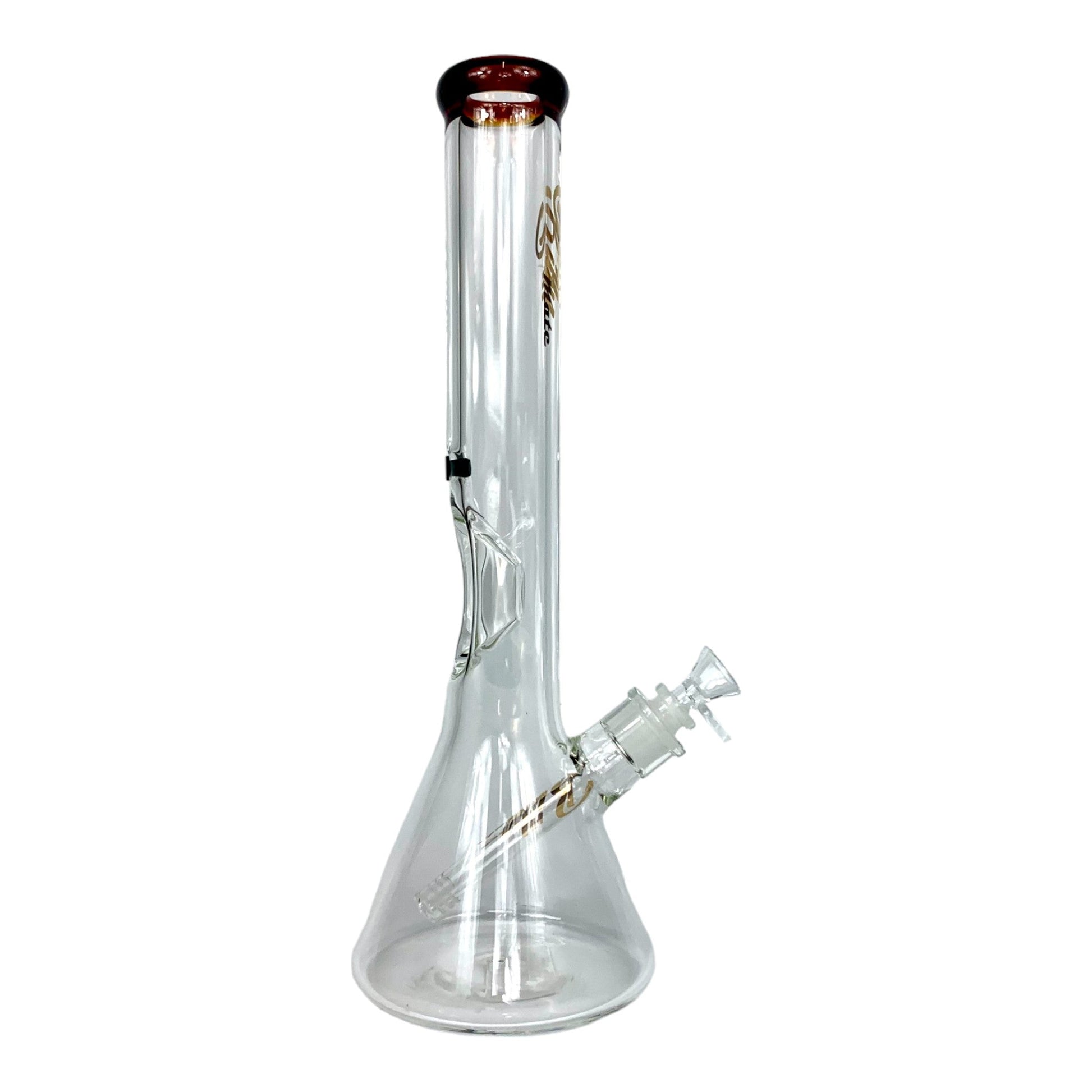 Billy Mate 7mm Thick Beaker Bong 40cm Amber - The Bong Baron