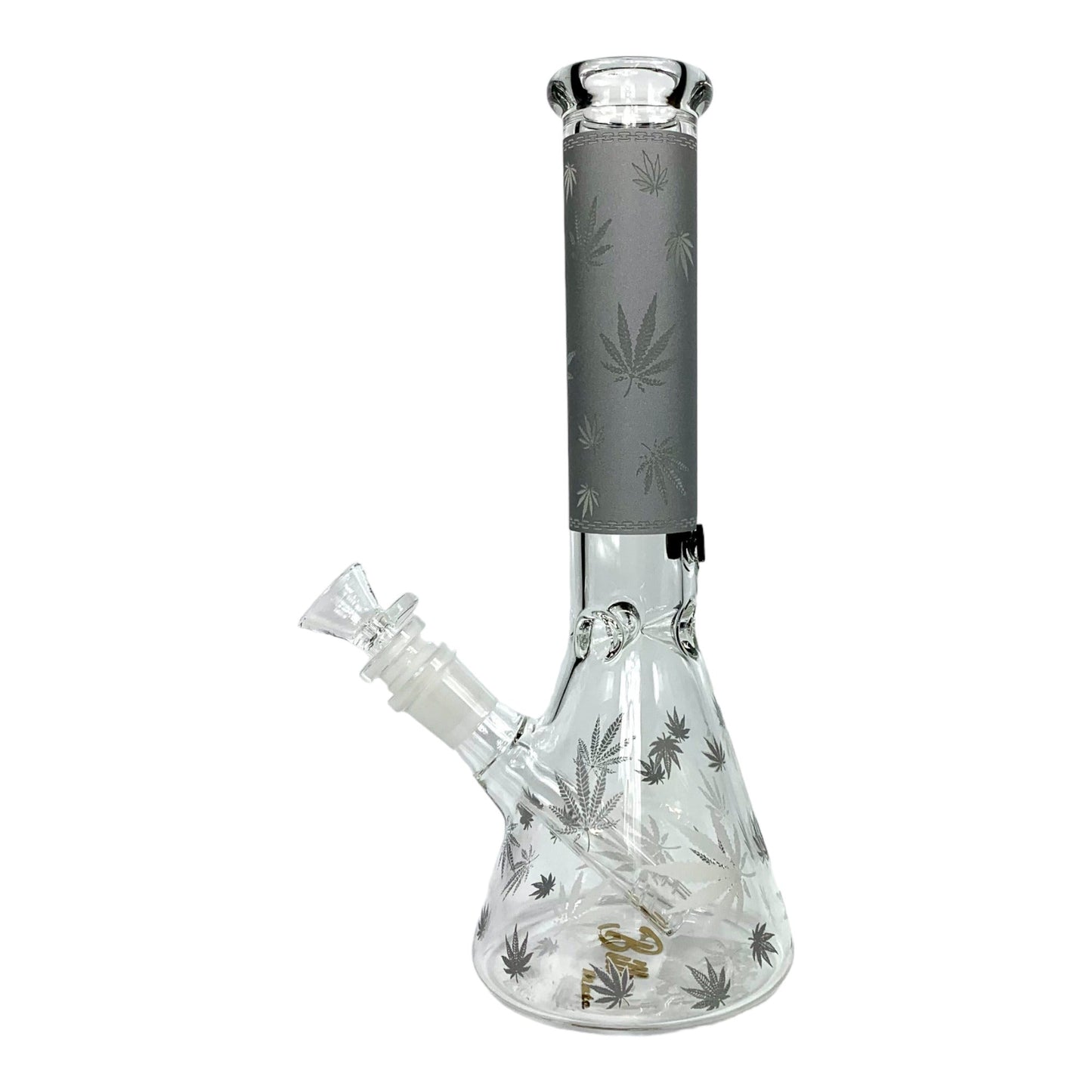 Billy Mate Beaker Bong 25cm Glow in Dark Grey - The Bong Baron
