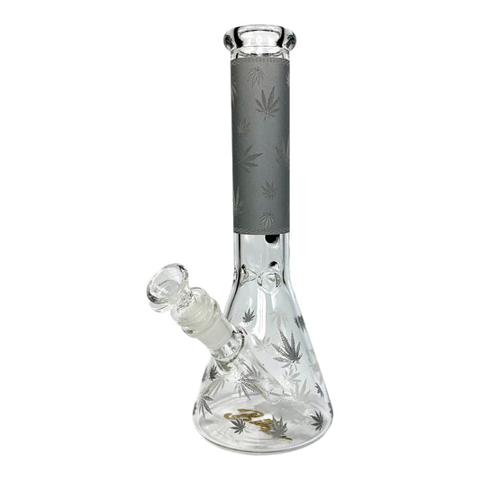 Billy Mate Beaker Bong 25cm Glow in Dark Grey - The Bong Baron