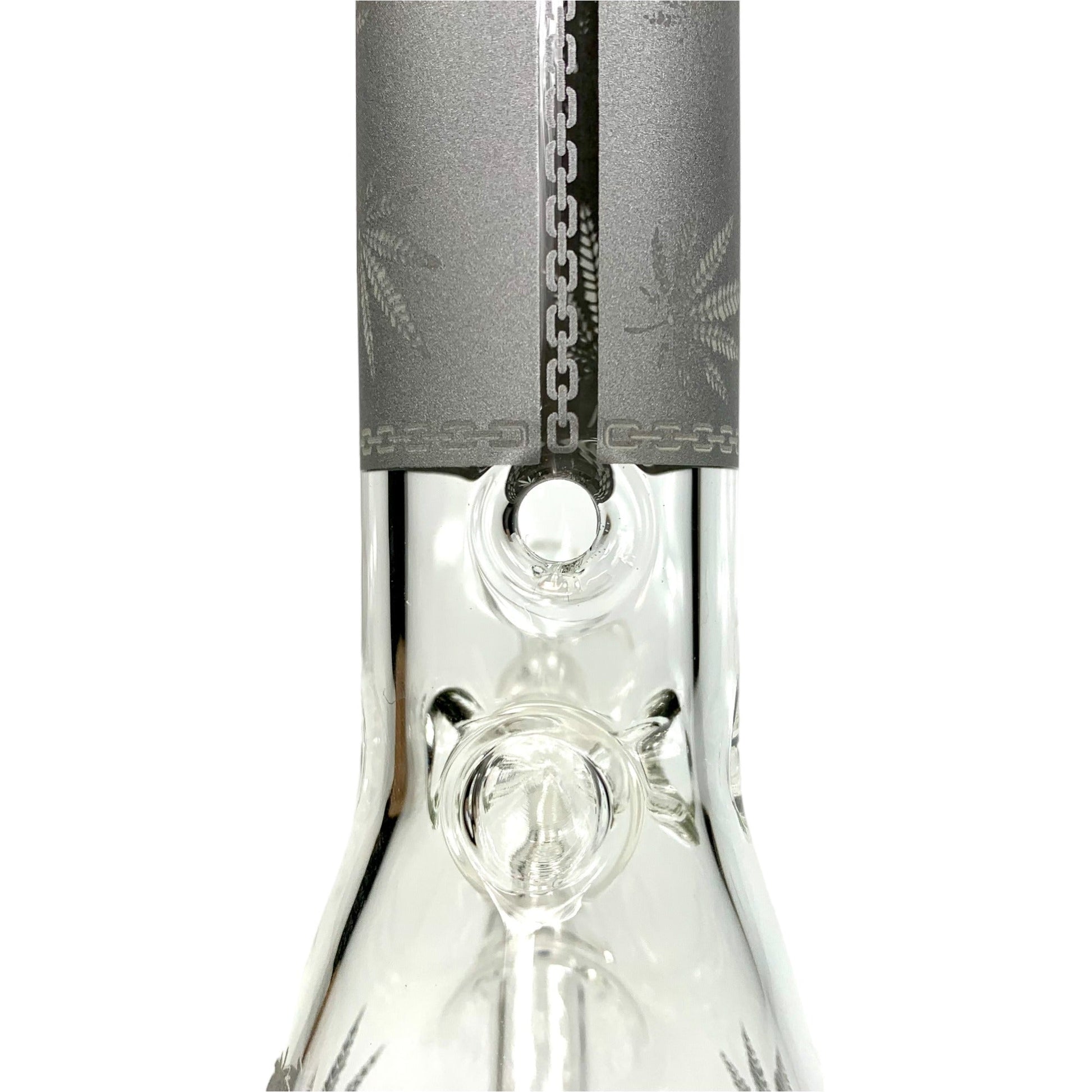 Billy Mate Beaker Bong 25cm Glow in Dark Grey - The Bong Baron