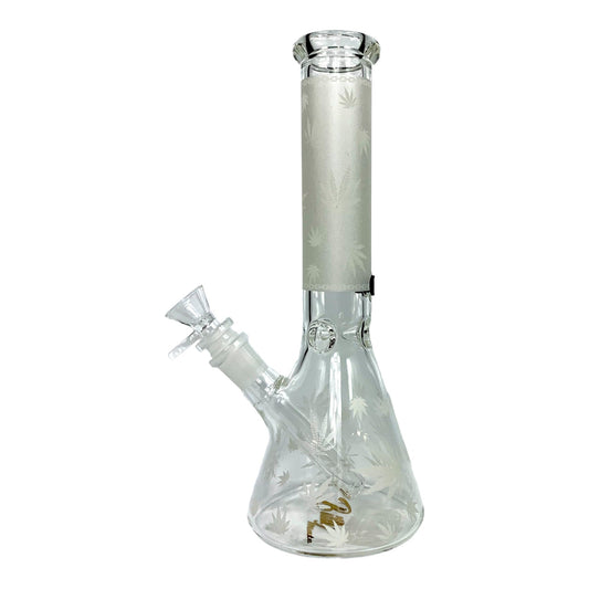 Billy Mate Beaker Bong 25cm Glow in Dark White - The Bong Baron