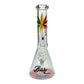 Billy Mate Beaker Bong Melting Rasta Leaf 25cm - The Bong Baron