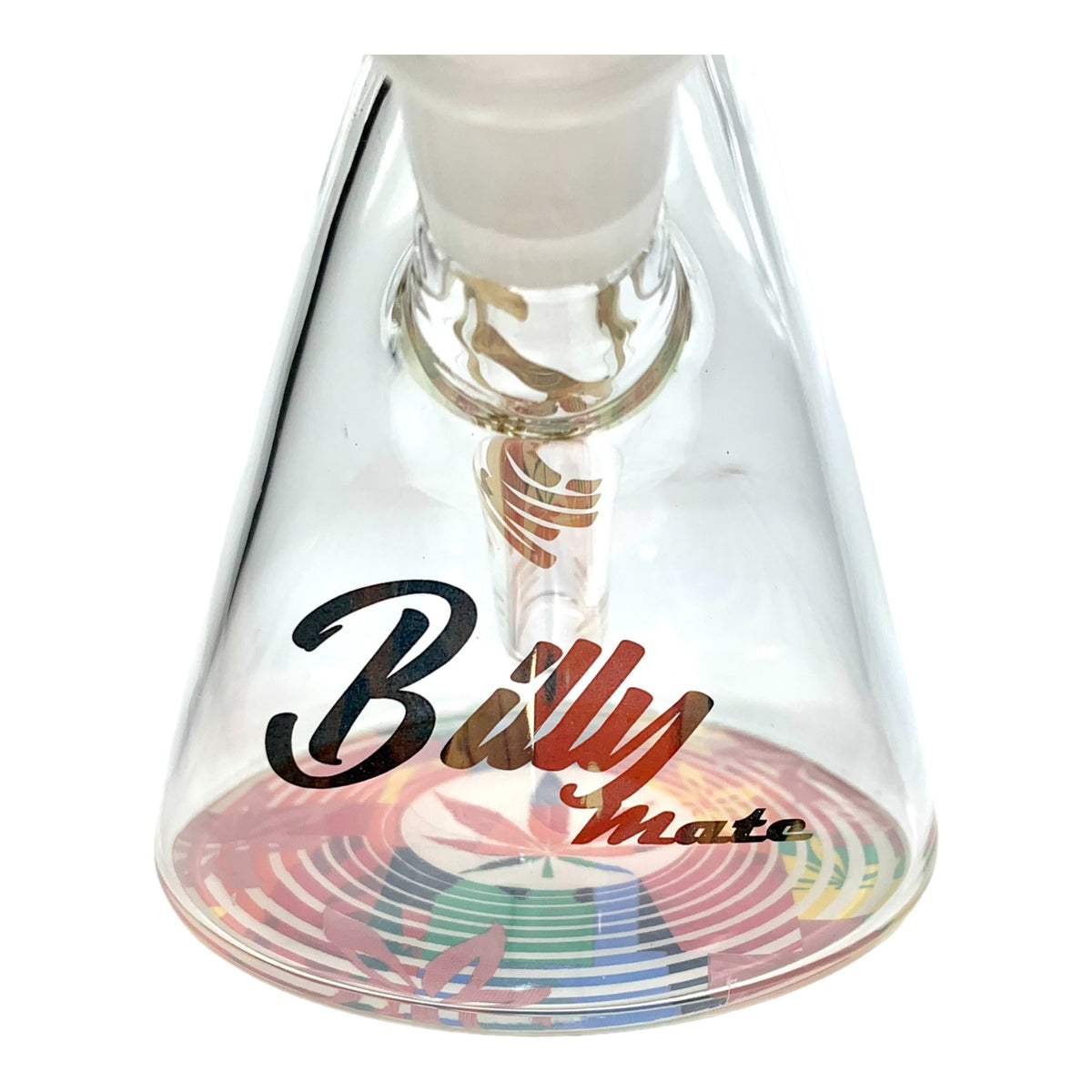 Billy Mate Beaker Bong Melting Rasta Leaf 25cm - The Bong Baron