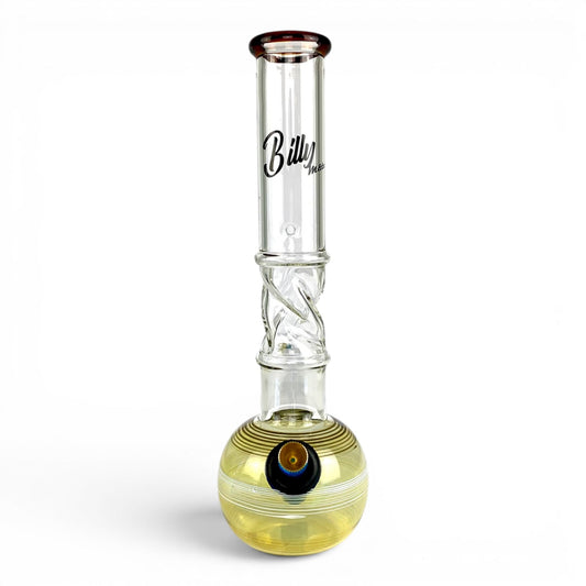 Billy Mate Fume Rise Bubble Bong Amber 29cm - The Bong Baron