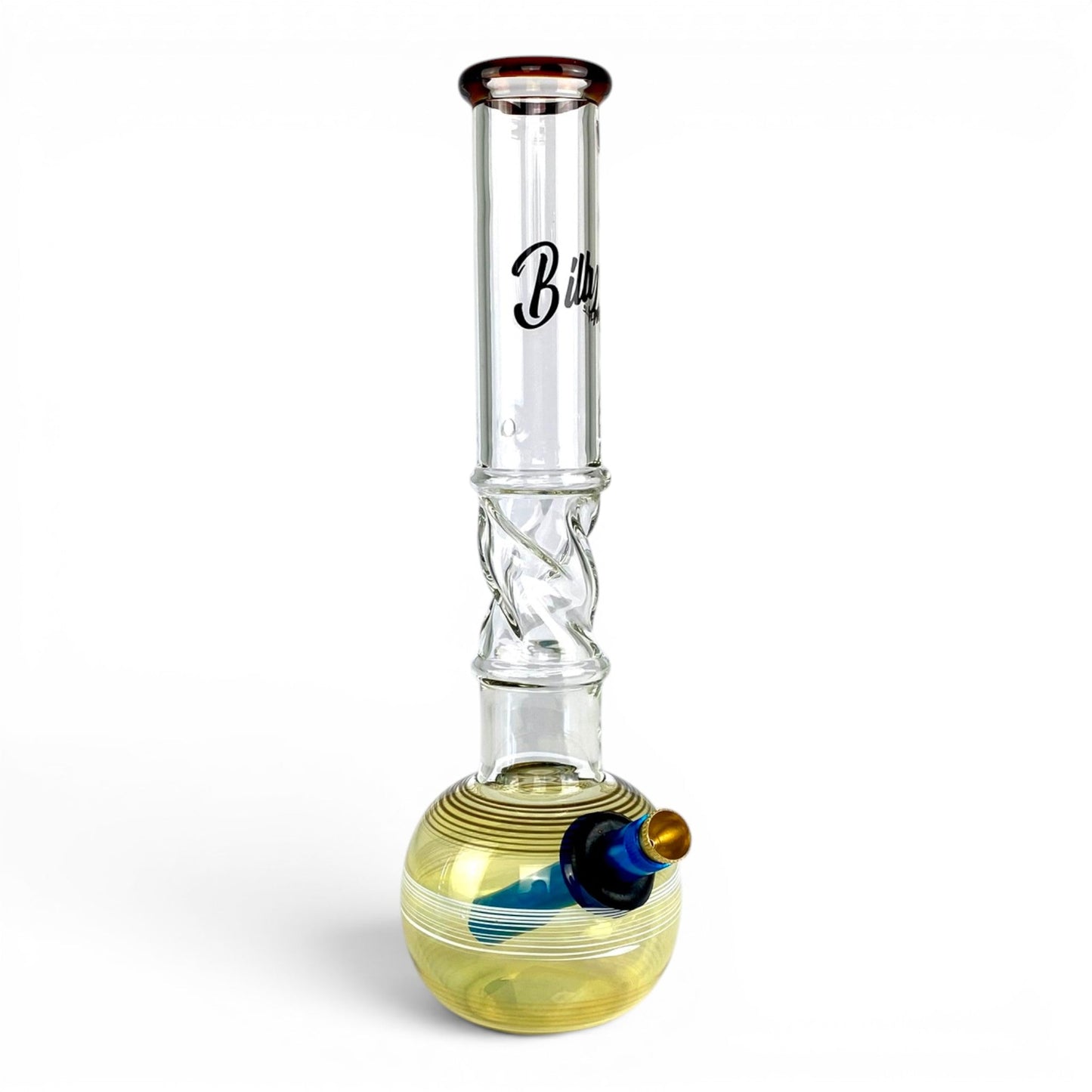 Billy Mate Fume Rise Bubble Bong Amber 29cm - The Bong Baron