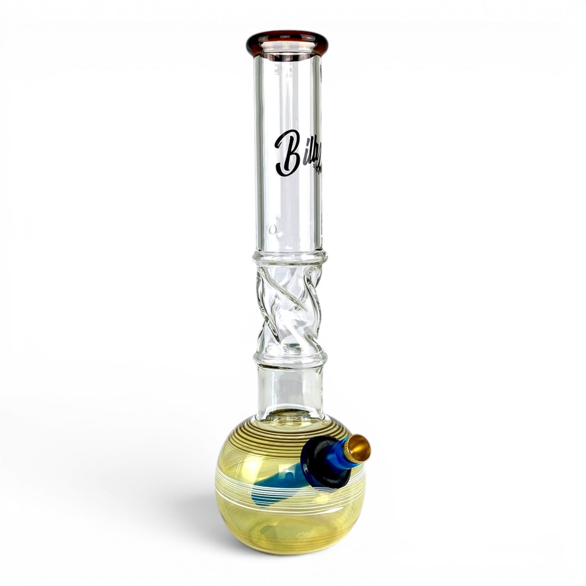 Billy Mate Fume Rise Bubble Bong Amber 29cm - The Bong Baron