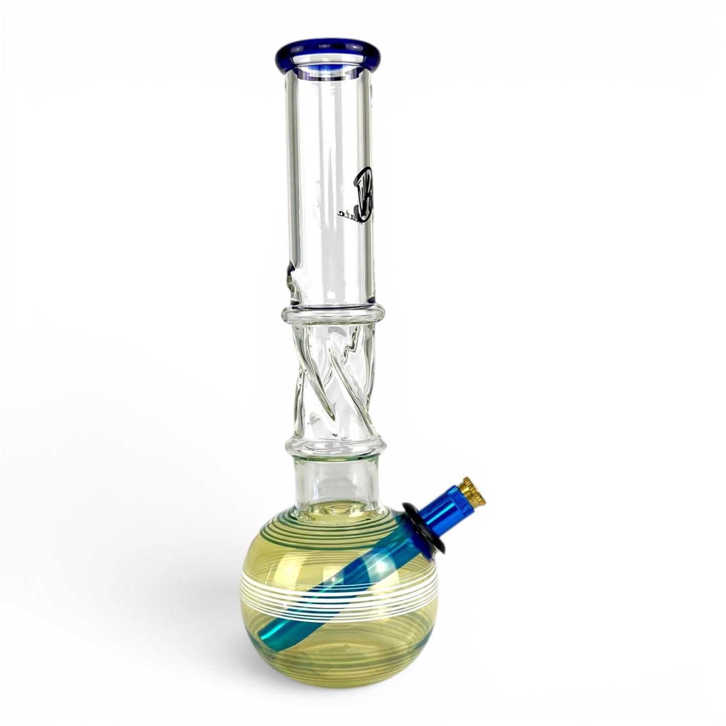 Billy Mate Fume Rise Bubble Bong Blue 29cm - The Bong Baron