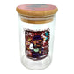 Billy Mate Glass Storage Jar with Bamboo Lid 11 x 6.5cm Stoned Platypus - The Bong Baron