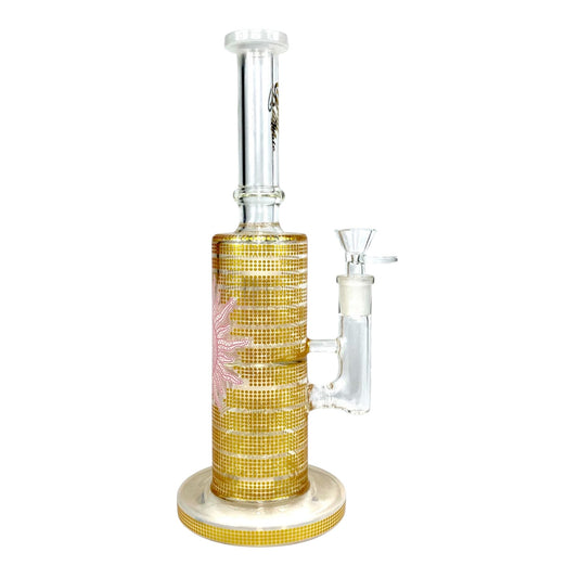 Billy Mate Golden Sun Matrix Percolator Bong 29cm - The Bong Baron