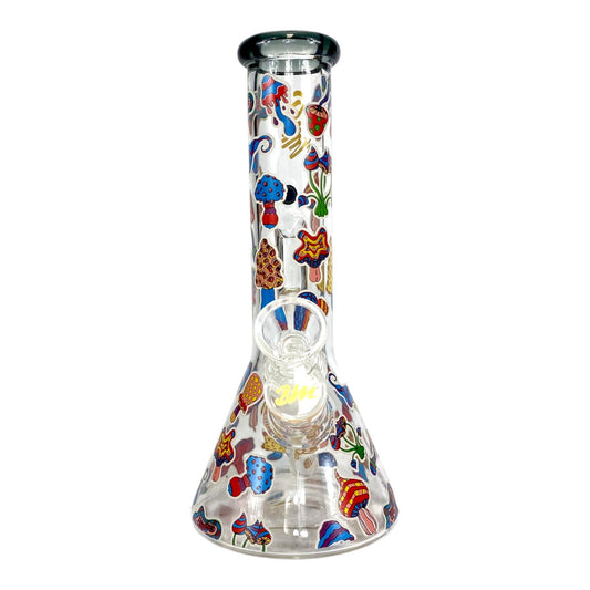 Billy Mate Mushroom Time Beaker Bong Glow in the Dark 23cm - The Bong Baron