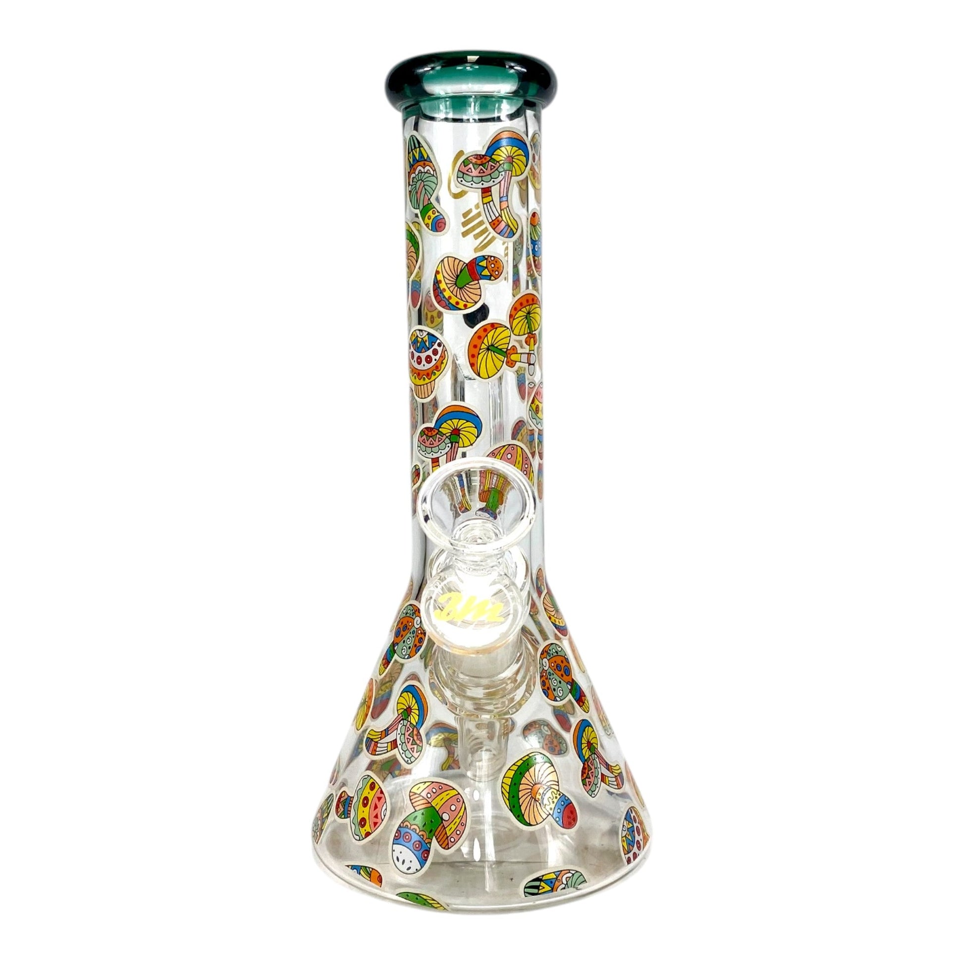 Billy Mate Mushroom Trip Beaker Bong Glow in the Dark 23cm - The Bong Baron